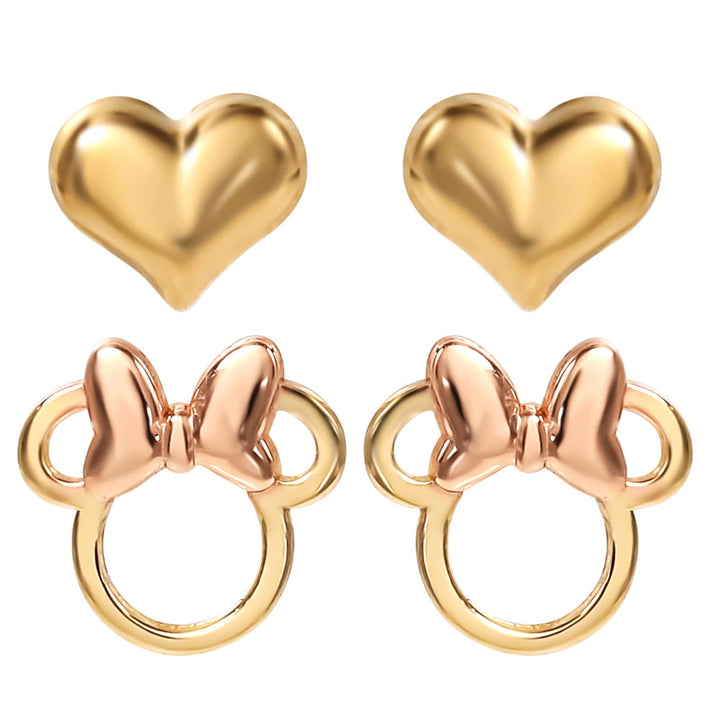 Disney Daiso Mickey Mouse earrings. Rose gold color... - Depop